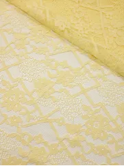 koronka  👗w kwiaty haftowane na sukienkę ✂ YardTkaniny ✂