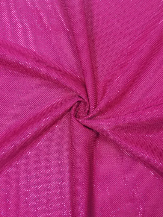 Lurex Moonlight 👗fuksjowy materiał dekoracyjny ✂ YardTkaniny ✂