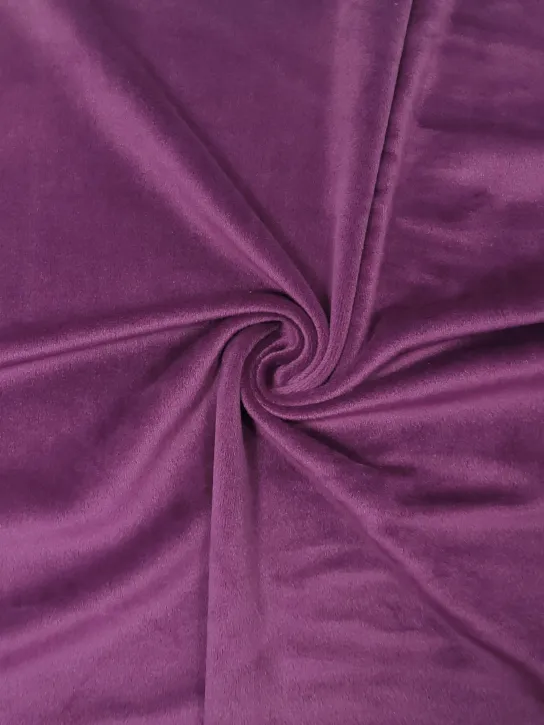 Welur soft 👗 śliwkowy mięciutki welur na dres ✂ YardTkaniny ✂