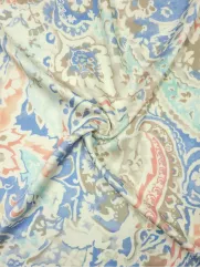 Tkanina wiskoza 👗 satynowana na sukienkę w Paisley ✂ YardTkaniny ✂