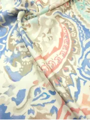 Tkanina wiskoza 👗 satynowana na sukienkę w Paisley ✂ YardTkaniny ✂