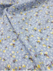 Tkanina wiskoza 👗 na sukienkę materiał w kwiatki ✂ YardTkaniny ✂