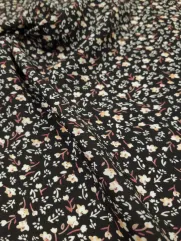 Tkanina wiskoza 👗 na sukienkę materiał w kwiatki ✂ YardTkaniny ✂