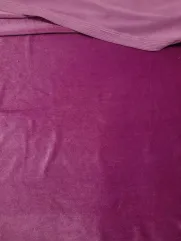Welur Kuba 👗 mięciutki materiał na sukienkę śliwka ✂ YardTkaniny ✂