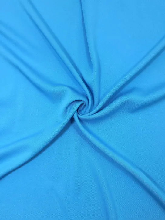 Wiskoza gładka👗 materiał letnie sukienki Cerulean Blue ✂YardTkaniny✂