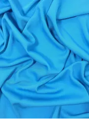 Wiskoza gładka👗 materiał letnie sukienki Cerulean Blue ✂YardTkaniny✂