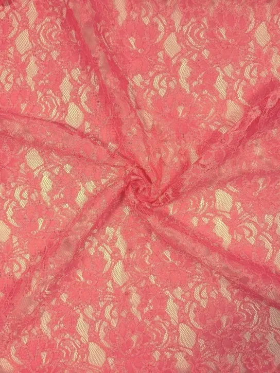 Koronka 👗 gipiura koralowa na sukienkę ✂ YardTkaniny ✂