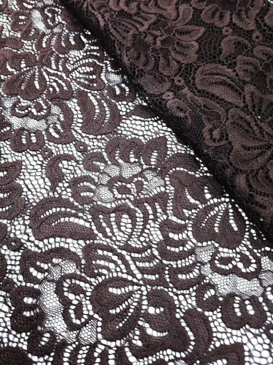 Koronka 👗 gipiura brązowa w kwiaty na sukienkę ✂ YardTkaniny ✂