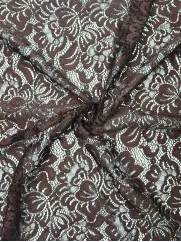 Koronka 👗 gipiura brązowa w kwiaty na sukienkę ✂ YardTkaniny ✂