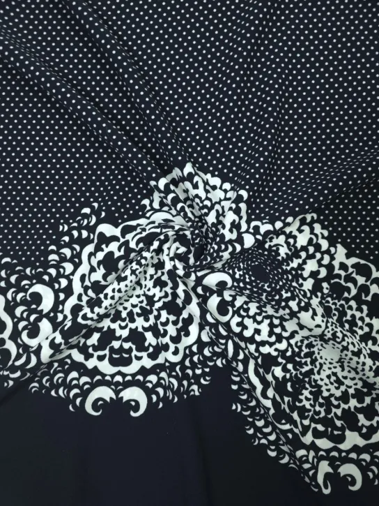 Dzianina na sukienkę 👗 materiał kupon w drobne kropki ✂ YardTkaniny ✂