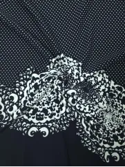 Dzianina na sukienkę 👗 materiał kupon w drobne kropki ✂ YardTkaniny ✂