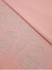 Tkanina 👗żakard różowo srebrny materiał wizytowy  ✂ YardTkaniny ✂