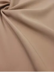 Barbie Gładkie 👗 tkanina na sukienkę ciemny beż ✂ YardTkaniny ✂