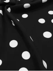 Wiskoza 👗 materiał na sukienki w białe kropki  ✂ YardTkaniny ✂