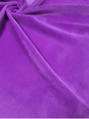 Welur soft 👗 fioletowy mięciutki welur na dres ✂ YardTkaniny ✂