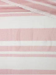Tkanina  👗ażurowa materiał na sukienkę pasy błękit ✂ YardTkaniny ✂