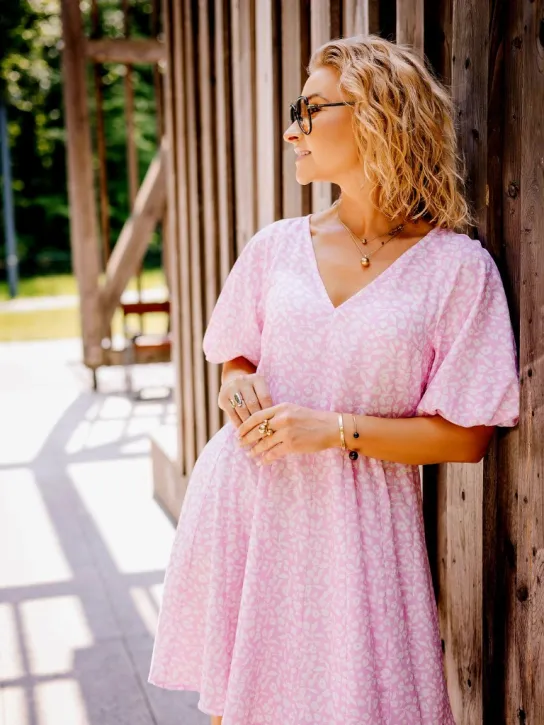 Tkanina wiskoza 👗 na sukienkę materiał w kwiatki ✂ YardTkaniny ✂