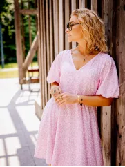 Tkanina wiskoza 👗 na sukienkę materiał w kwiatki ✂ YardTkaniny ✂