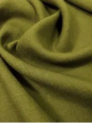 Tkanina len 👗 materiał naturalny na sukienkę khaki  ✂ YardTkaniny ✂