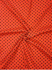 Wiskoza 👗 materiał na sukienki w białe kropki  ✂ YardTkaniny ✂