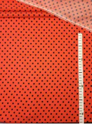 Wiskoza 👗 materiał na sukienki w białe kropki  ✂ YardTkaniny ✂