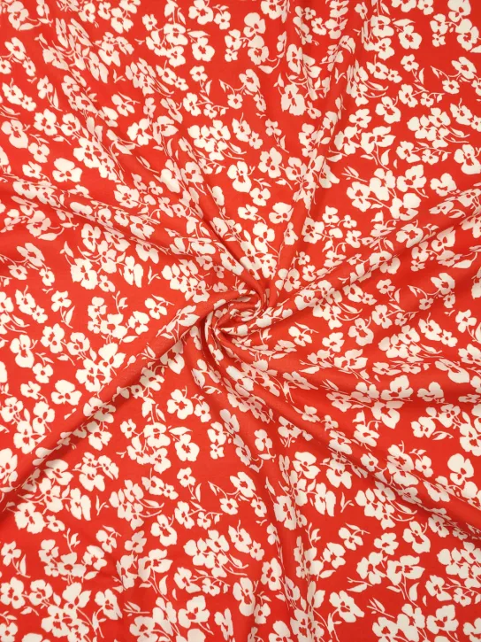 Wiskoza 👗 materiał na sukienki w białe kropki  ✂ YardTkaniny ✂
