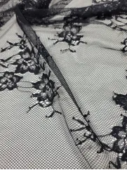 Koronka francuska 👗 delikatne kwiaty na sukienkę boho ✂ YardTkaniny ✂