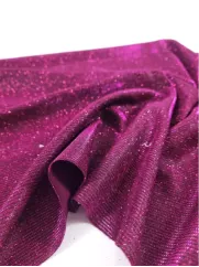 Lurex Błysk 👗 magiczny materiał sukienkowy burgund ✂ YardTkaniny ✂