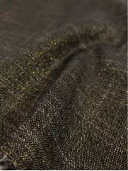 Tkanina żakietowa👗melanż złota nić materiał na spódnicę ✂YardTkaniny✂